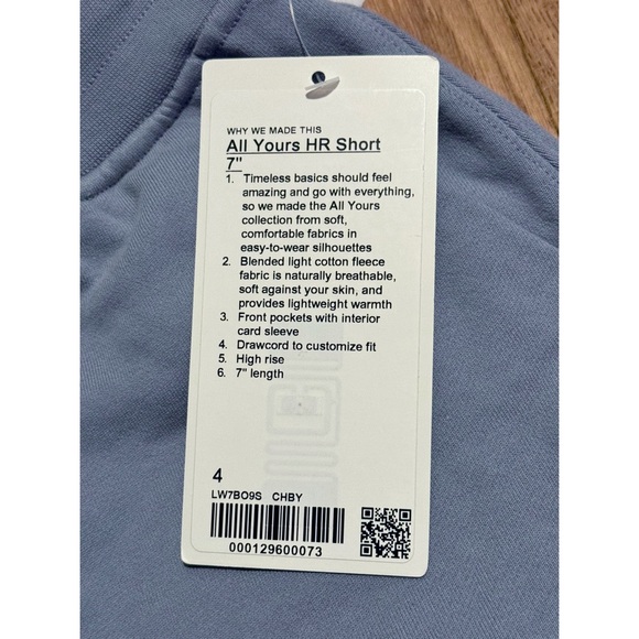 NWT Lululemon All Yours High Rise 7” Shorts - Picture 5 of 8